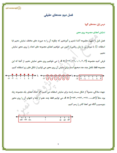 تصویر محصول خلاصه نکات ریاضی فصل 2: عددهای حقیقی نهم متوسطه اول