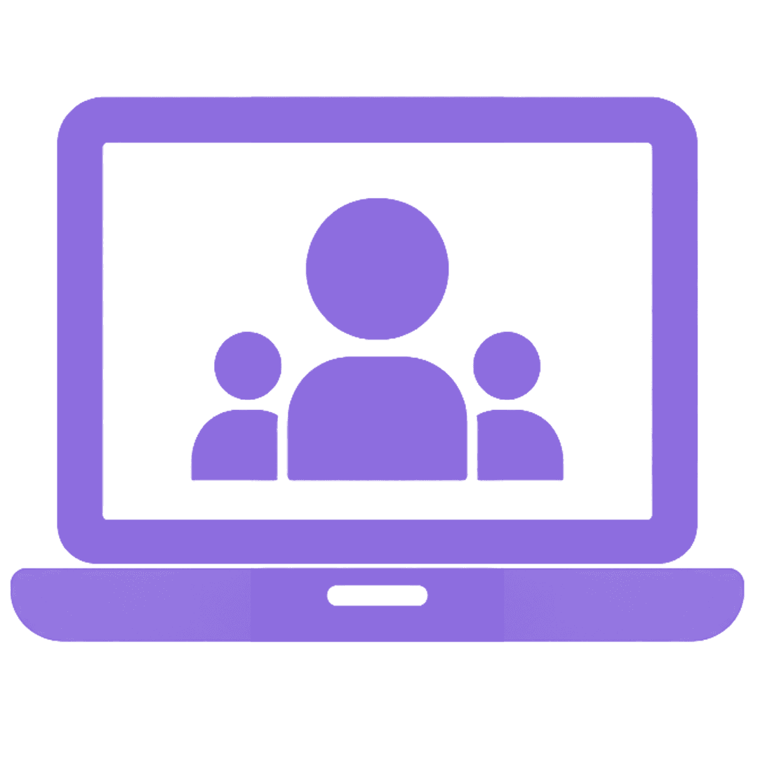 laptop with people