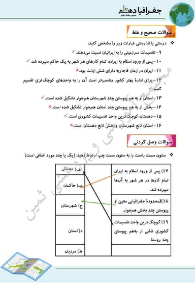 مشاهده جزئیات محصول نمونه سوال حل شده جغرافیای ایران دهم درس 8 (تقسیمات کشوری ایران) / ریاضی و تجربی و انسانی 1404 تصویر محصول نمونه سوال حل شده جغرافیای ایران دهم درس 8 (تقسیمات کشوری ایران) / ریاضی و تجربی و انسانی 1404