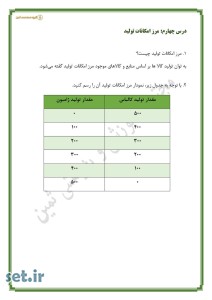 نمونه سوال درس چهارم اقتصاد یازدهم،نمونه سوال اقتصاد یازدهم،پاسخنامه اقتصاد دهم 