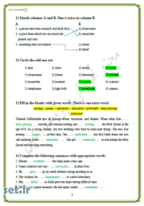 نمونه سوال درس سوم زبان انگلیسی دهم،خرید نمونه سوال زبان انگلیسی دهم،زبان انگلیسی دهم  