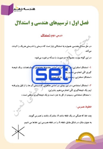فصل اول،درس دوم: استدلال